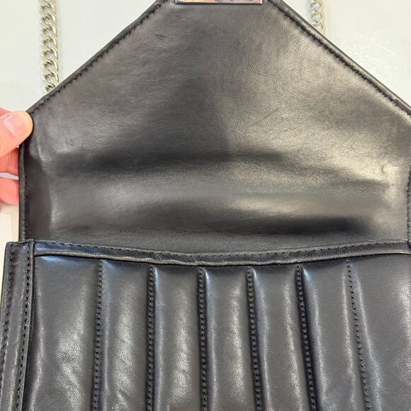 Michael Kors Whitney Black Quilted Chain Convertible Shoulder Bag Purse - Picture 3 of 10